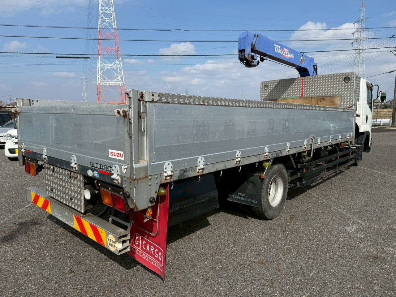 いすゞ 中型増トンワイド  クレーン３段 SKG-FSR90S2