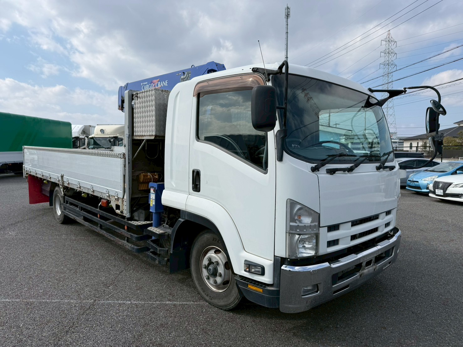 いすゞ 中型増トンワイド  クレーン３段 SKG-FSR90S2